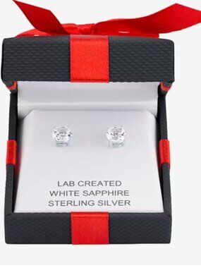 Yrs Please! 2.5 CT.T.W. Lab-Created White Sapphire Stud Earrings